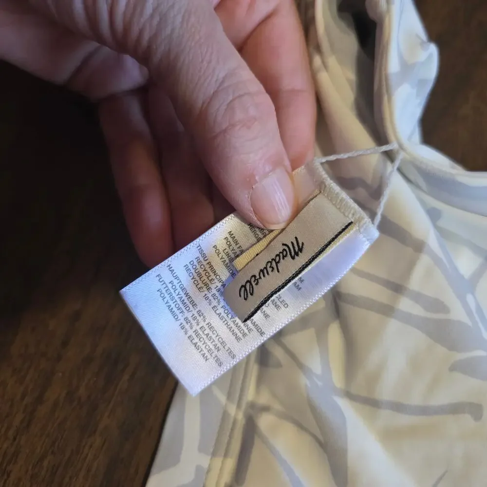 Madewell reversible bikini top abstract flora medium